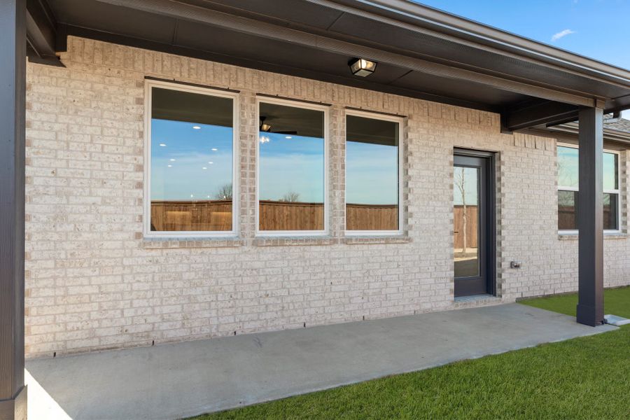 Representative exterior details of a home built from the Patriot by Rockwell Homes in Walden Pond, Forney (Image 10). Representative exterior details of a home built from the Patriot by Rockwell Homes in Walden Pond, Forney (Image 10).