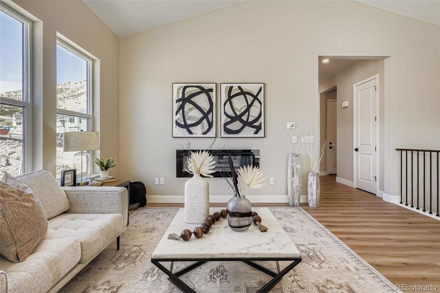 Furnished interior view inside a new home in Hillside at Castle Rock, Castle Rock (Image 12).