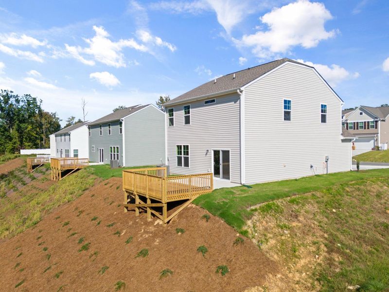 Front exterior of a new home in Cottages at Piper Village, Trinity, NC, highlighting curb appeal (Image 20).