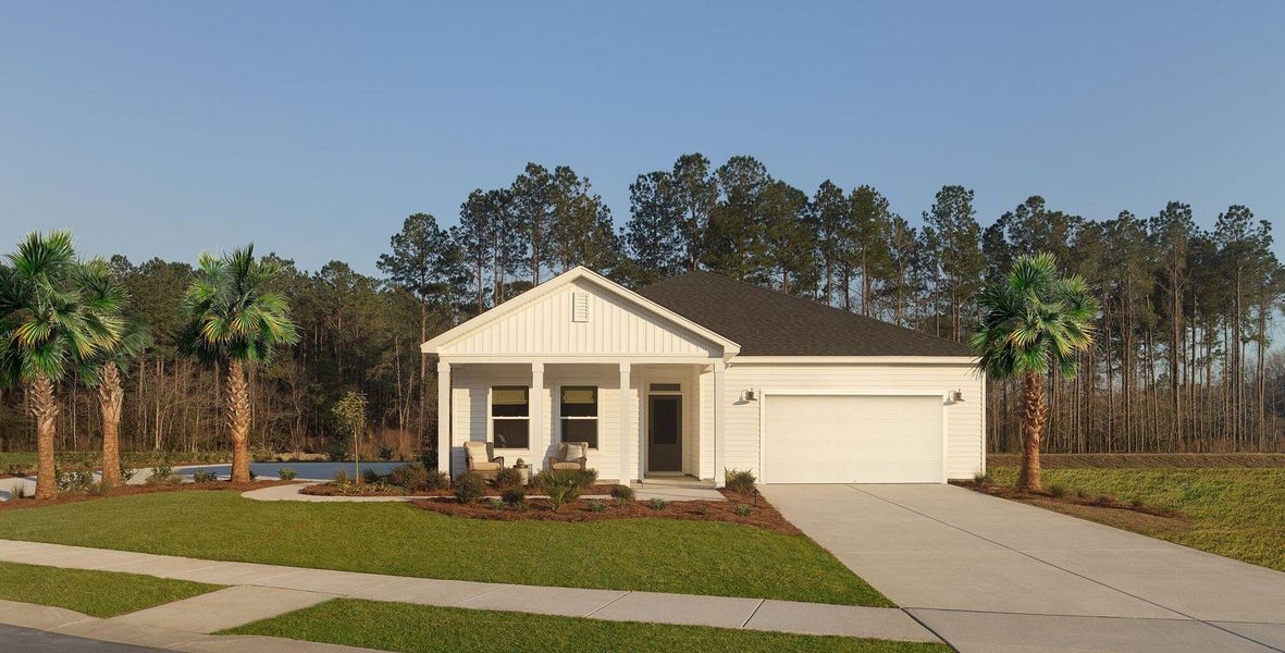 Front exterior of a new home in Watson Hill, Summerville, SC, highlighting curb appeal (Image 20). Front exterior of a new home in Watson Hill, Summerville, SC, highlighting curb appeal (Image 20).