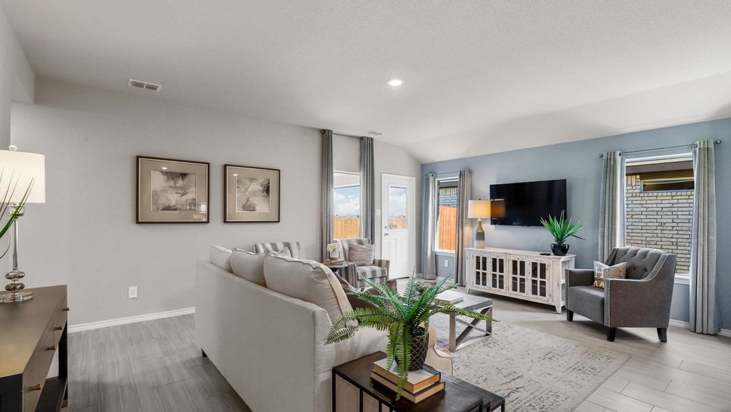 Furnished interior view inside a new home in Rosewood at Beltmill, Fort Worth (Image 18).