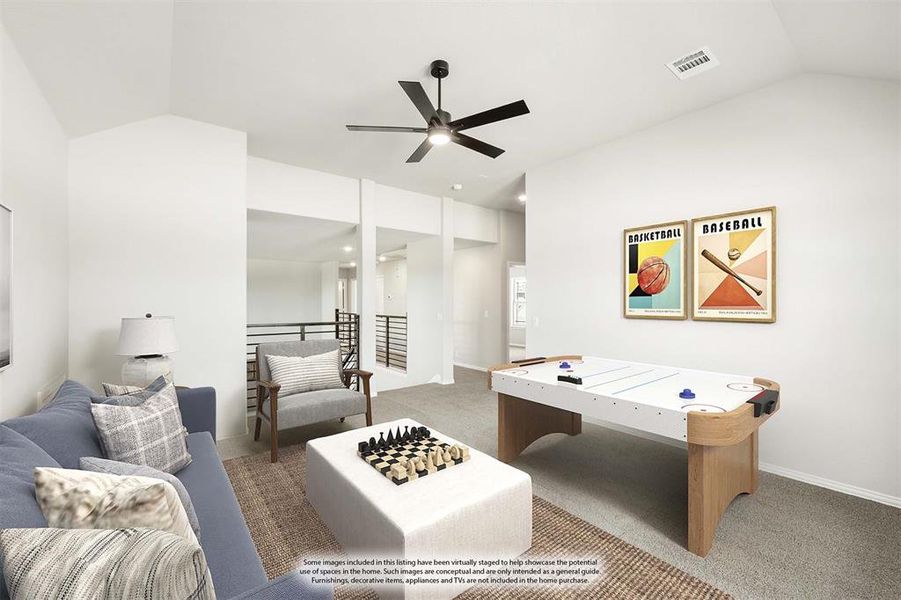 Furnished interior view inside a new home in The Oaks, Red Oak (Image 8). Furnished interior view inside a new home in The Oaks, Red Oak (Image 8).