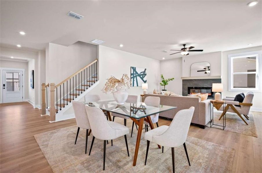 Furnished interior view inside a new home in The Paddocks at Doc Hughes, Buford (Image 35).
