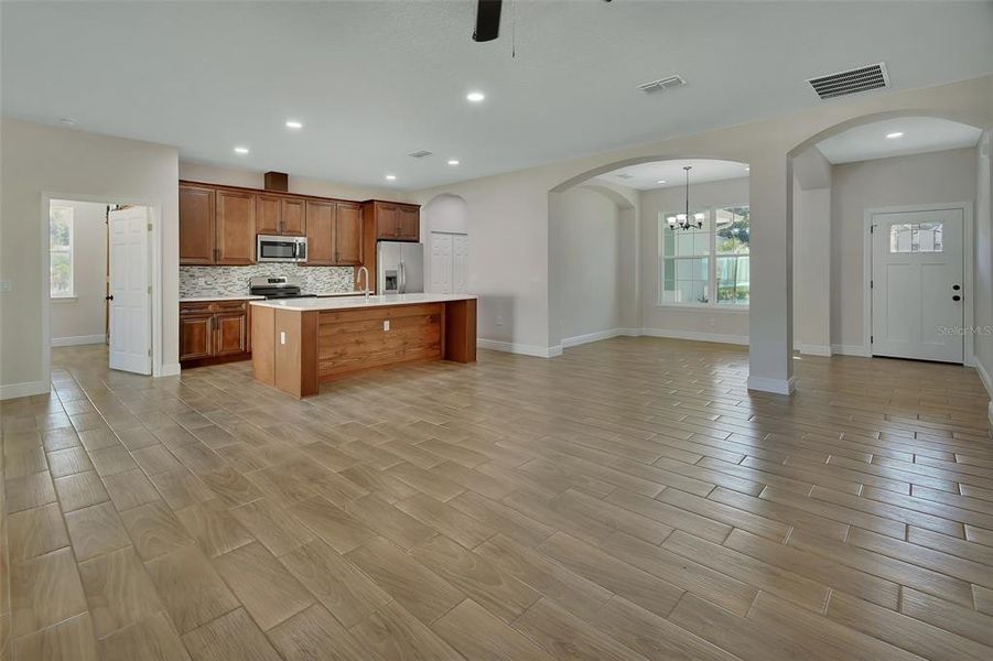 Family Room/Kitchen/Dining Room