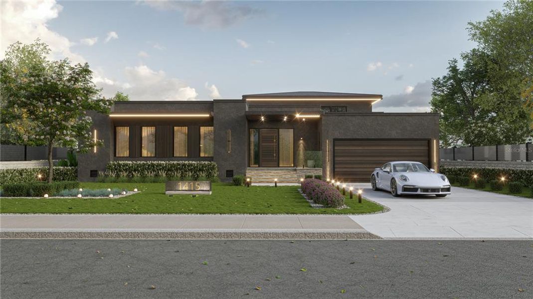 Front exterior of a new home in , Punta Gorda, FL, highlighting curb appeal (Image 15).