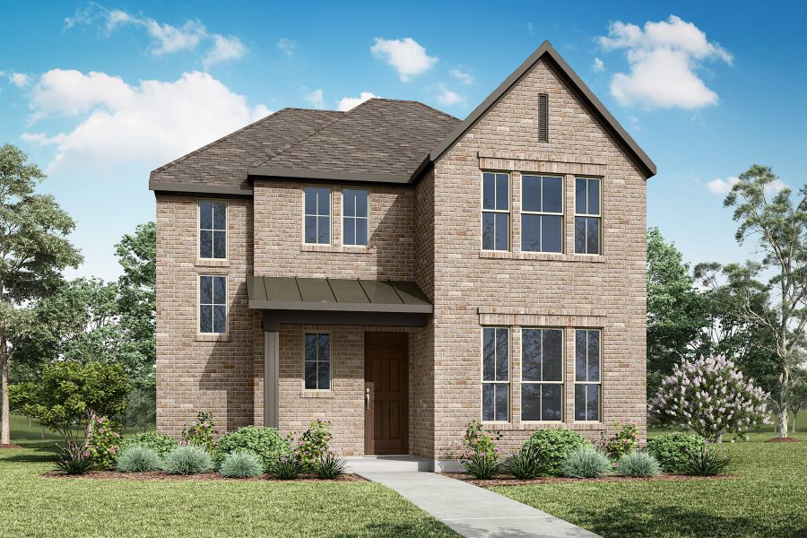 Representative exterior photo of a completed home built from the Walker by Tri Pointe Homes in Painted Tree, McKinney, TX (Image 26). Representative exterior photo of a completed home built from the Walker by Tri Pointe Homes in Painted Tree, McKinney, TX (Image 26).