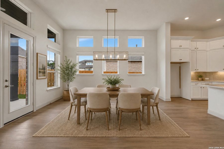 Furnished interior view inside a new home in Windsong - Reserve Series, Boerne (Image 13).