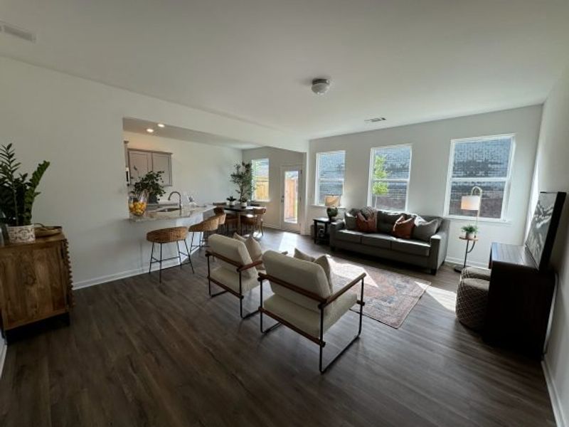 Representative furnished interior of a home built from the Emory Townhome by Piedmont Residential in The Retreat at Browns Ridge, Newnan (Image 10).