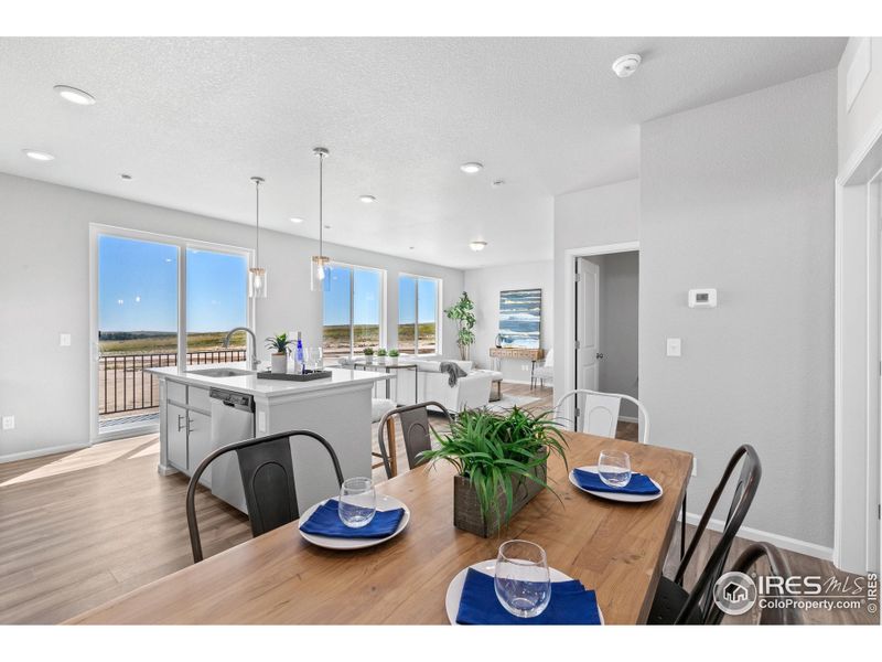 Furnished interior view inside a new home in Thompson River Ranch, Johnstown (Image 18). Furnished interior view inside a new home in Thompson River Ranch, Johnstown (Image 18).