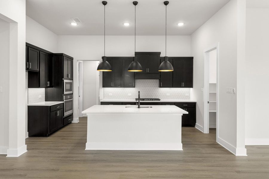 Furnished interior view inside a new home in Discovery Collection at Painted Tree Village, McKinney (Image 5). Furnished interior view inside a new home in Discovery Collection at Painted Tree Village, McKinney (Image 5).