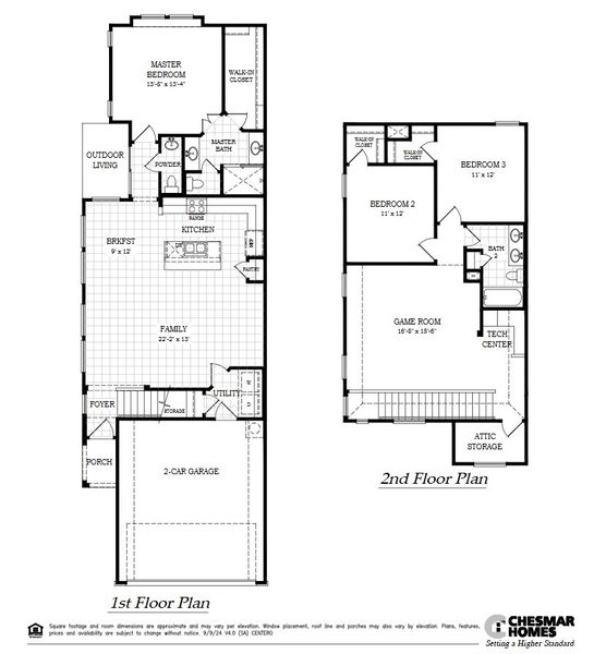 2D floor plan layout of this home in Prominence – Now Selling, San Antonio, TX (Image 4).