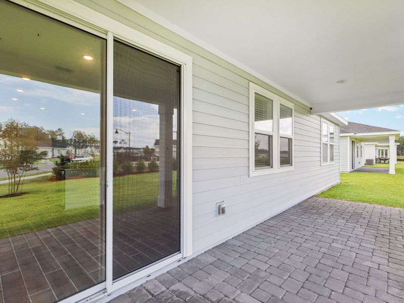 The Outdoor Covered Lanai at 66 Tequesta Ct.