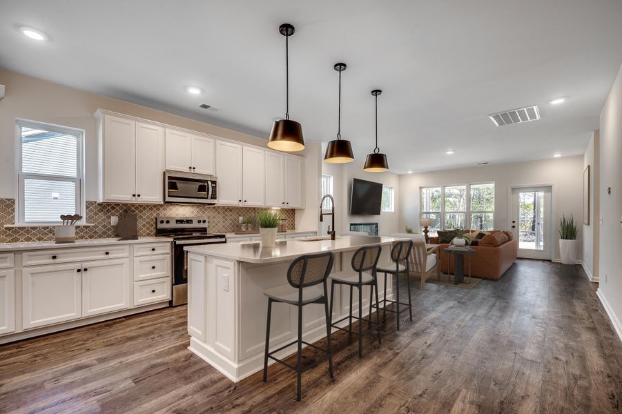 Furnished interior view inside a new home in The Oaks, Goose Creek (Image 9).