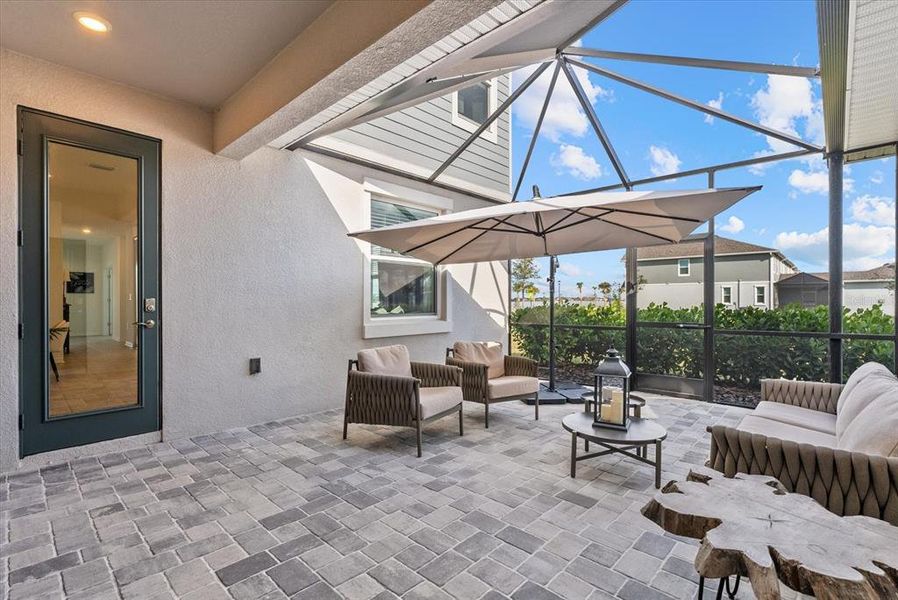 Exterior details and patio area of a home in , Sarasota (Image 27).