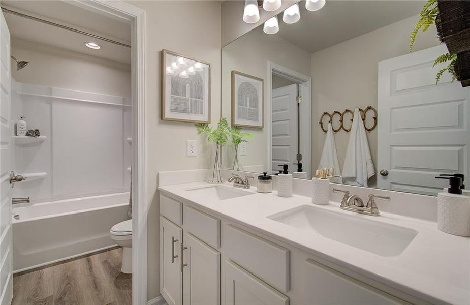 Furnished interior view inside a new home in Crofton Place Enclave, Snellville (Image 11).