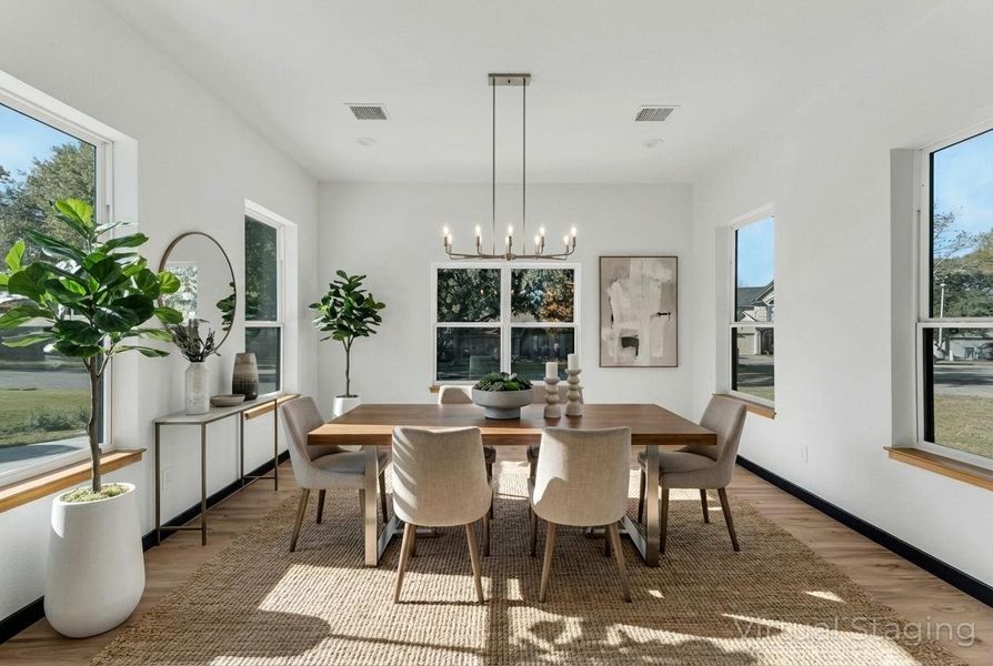 Furnished interior view inside a new home in , Willis (Image 31).