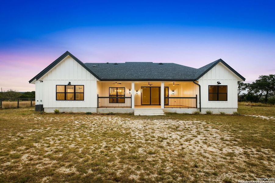Exterior details and patio area of a home in , Bandera (Image 27).