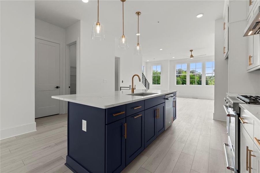 Furnished interior view inside a new home in , Alpharetta (Image 9).