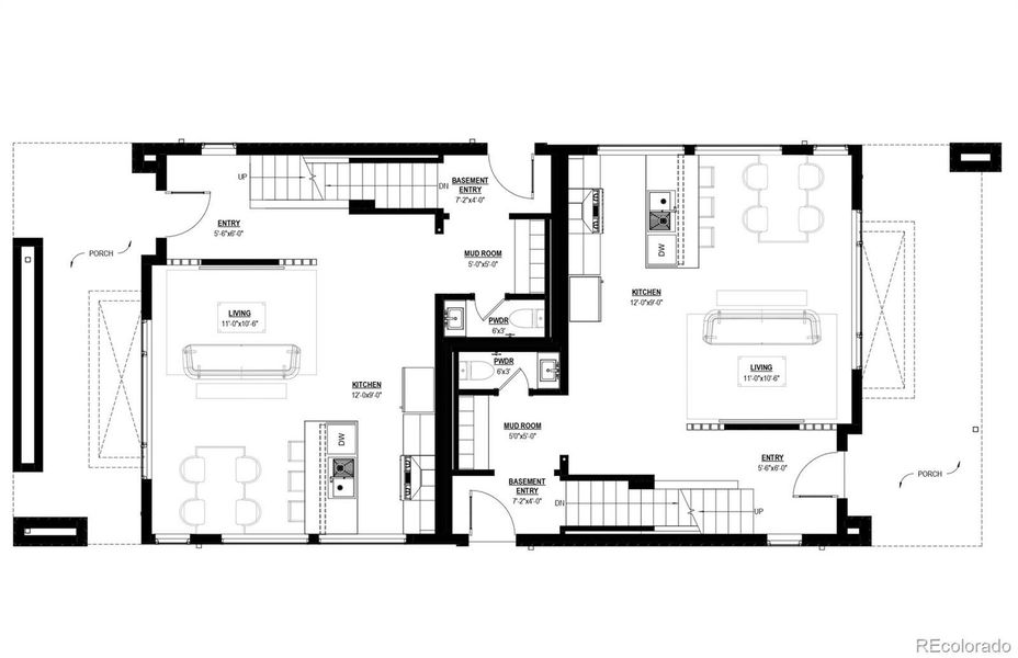 2D floor plan layout of this home in , Denver, CO (Image 3).