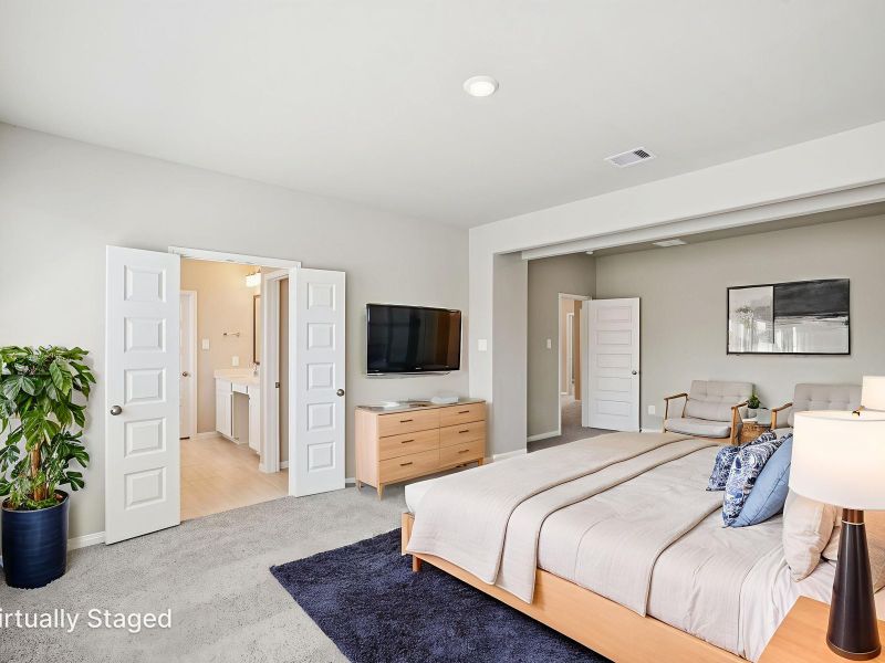 Furnished interior view inside a new home in Katy Grand Village - Luxe Series, Katy (Image 5).