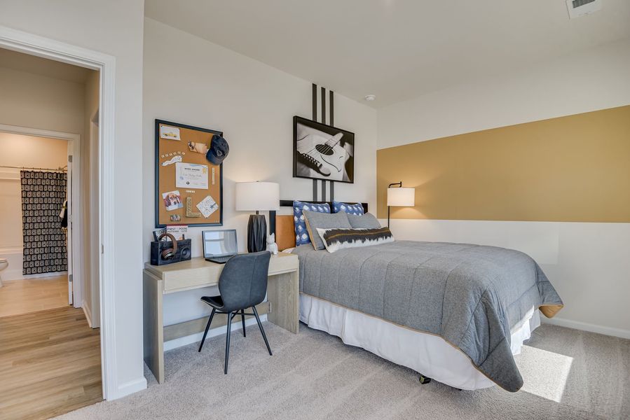 Furnished interior view inside a new home in The Beacon at Old Peachtree Single Family Homes, Lawrenceville (Image 191).