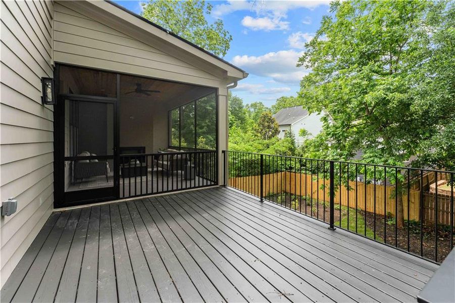 Exterior details and patio area of a home in , Atlanta (Image 28).