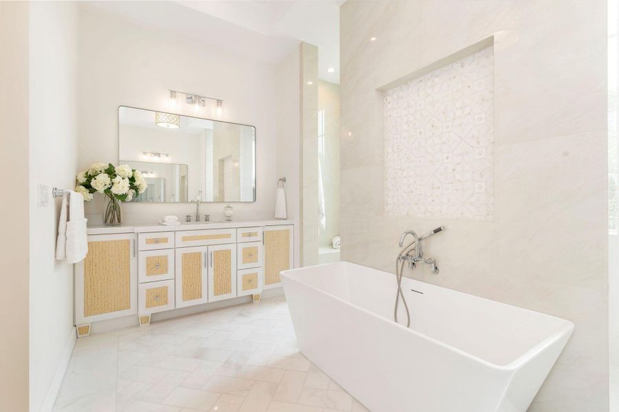 Furnished interior view inside a new home in , West Palm Beach (Image 45).