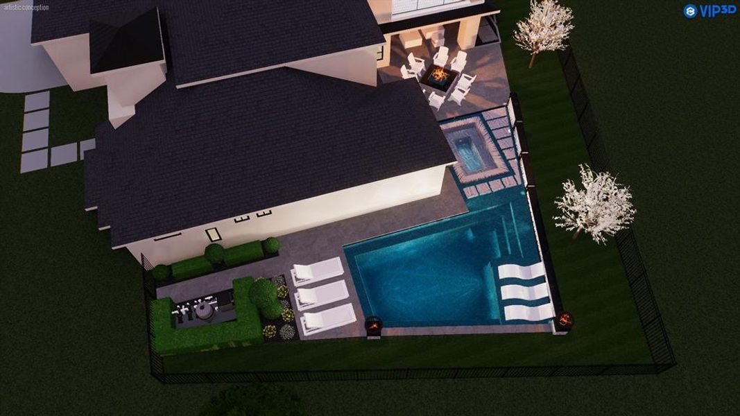 ** VIRTUAL POOL RENDERING ONLY **