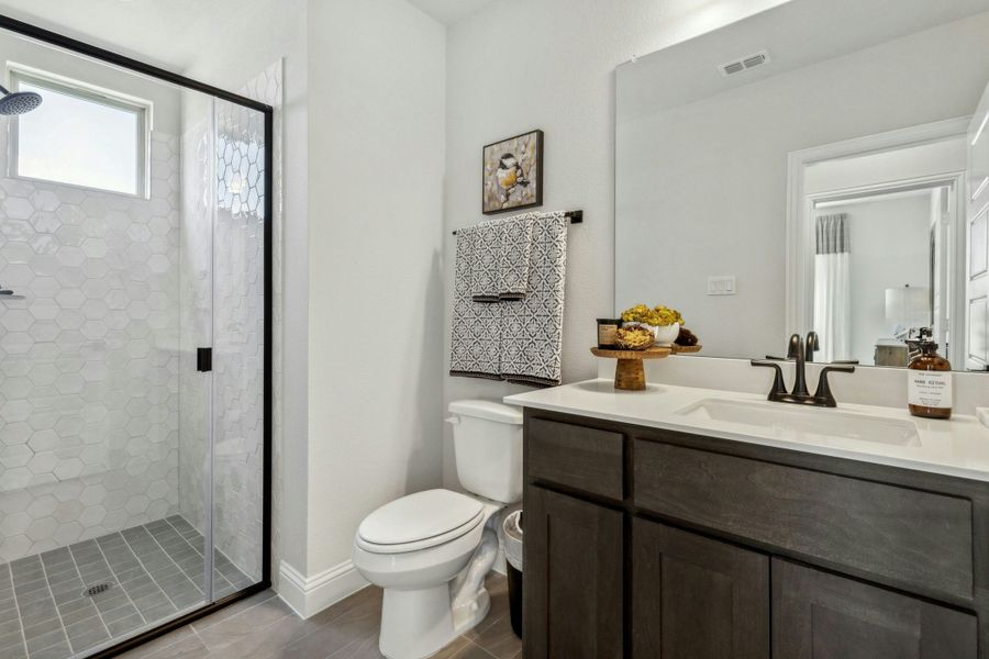 Representative furnished interior of a home built from the Willow by Kindred Homes in Dominion Park, Red Oak (Image 47).