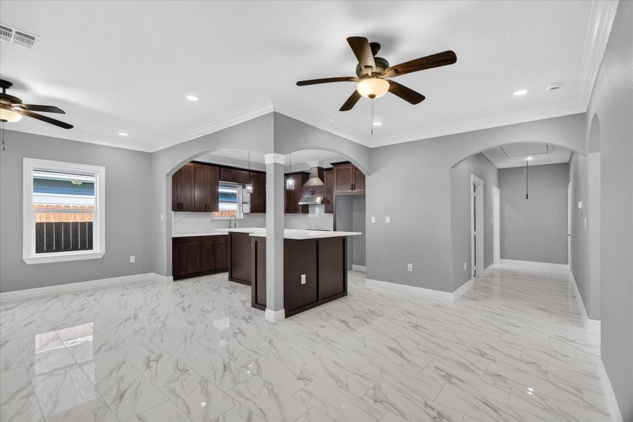 Furnished interior view inside a new home in , Houston (Image 5).