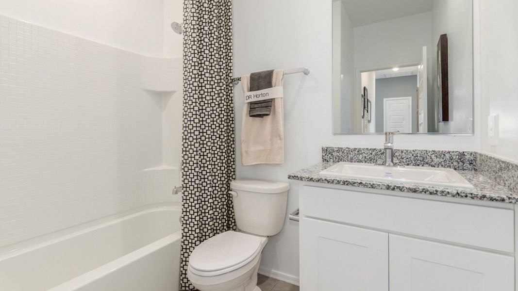 Furnished interior view inside a new home in Blackhawk, Tucson (Image 23). Furnished interior view inside a new home in Blackhawk, Tucson (Image 23).