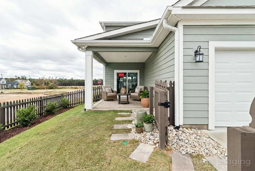 Exterior details and patio area of a home in Tillery Park, Grovetown (Image 22).
