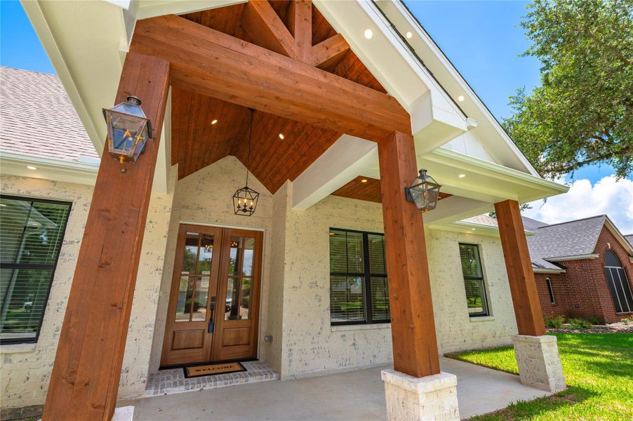 Exterior details and patio area of a home in , West Columbia (Image 35).