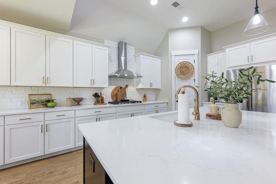 Furnished interior view inside a new home in Soleil Belmont Park, Canton (Image 29).
