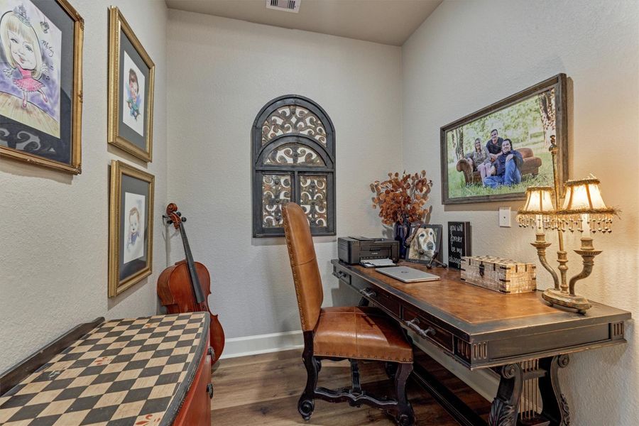 Styled as a home office, this space is large enough for whatever you can dream. Styled as a home office, this space is large enough for whatever you can dream.