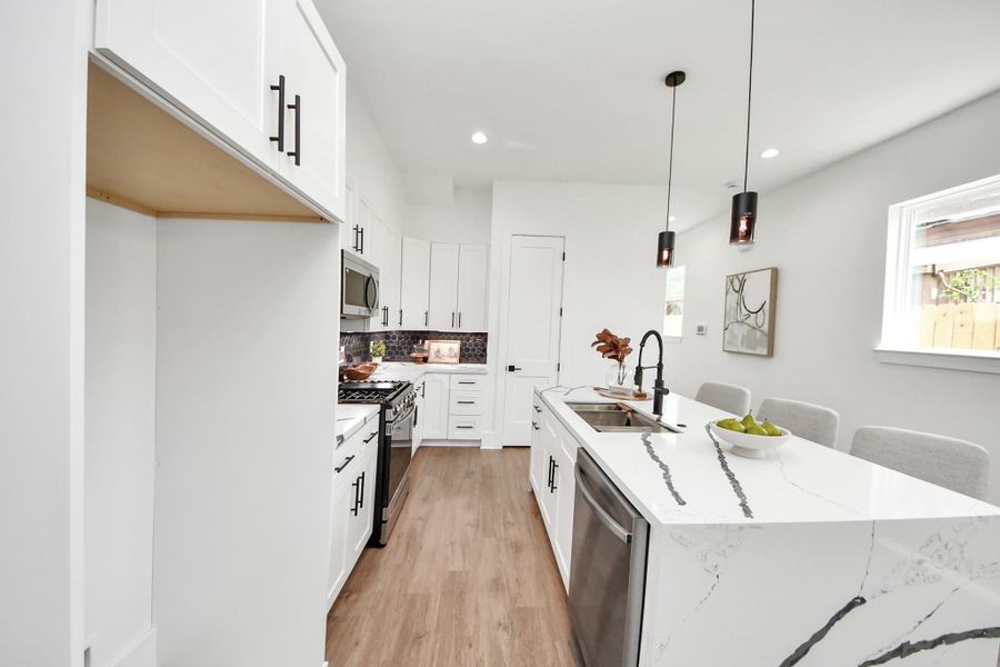 Furnished interior view inside a new home in , Houston (Image 12).