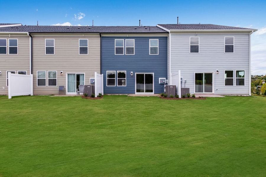 Exterior details and patio area of a home in Magnolia Townes, Wendell (Image 3).