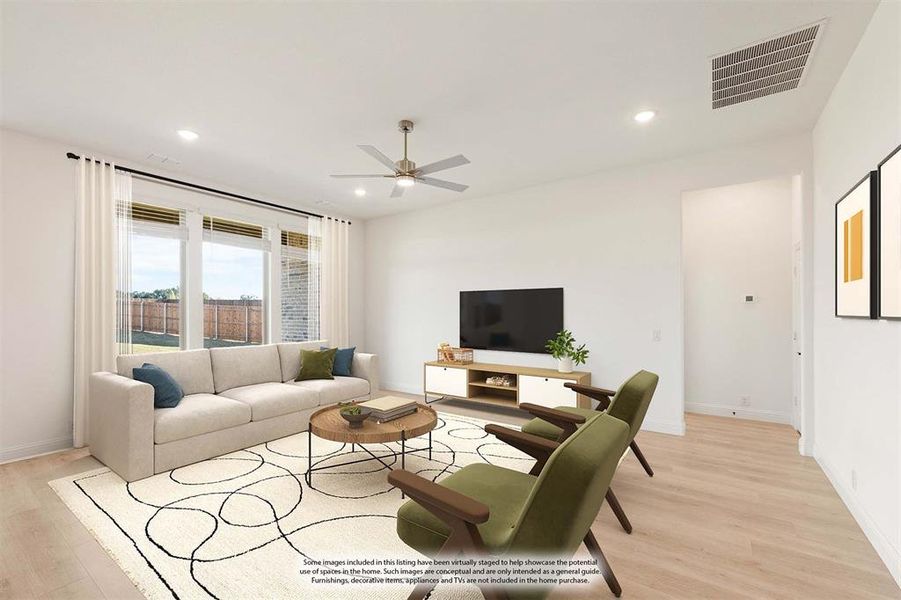 Furnished interior view inside a new home in El Dorado, Granbury (Image 6).