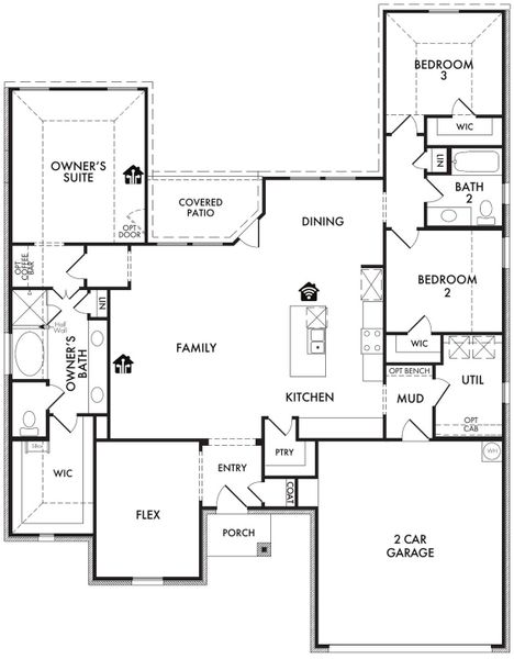 2D floor plan layout for the Alderbury by Impression Homes in Timberbrook, Justin, TX (Image 3). 2D floor plan layout for the Alderbury by Impression Homes in Timberbrook, Justin, TX (Image 3).