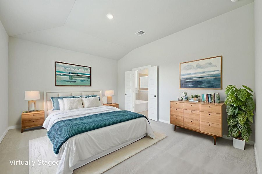 Furnished interior view inside a new home in Sundance Cove - Premier Series, Crosby (Image 16).