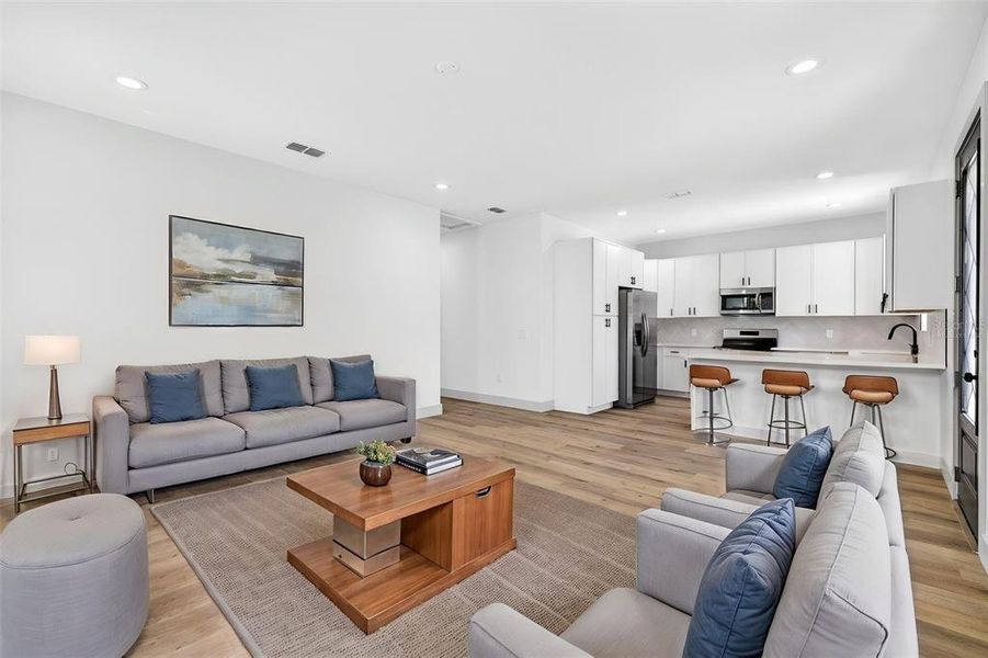 Furnished interior view inside a new home in , St. Petersburg (Image 5).