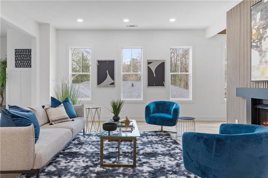 Furnished interior view inside a new home in , Decatur (Image 12).