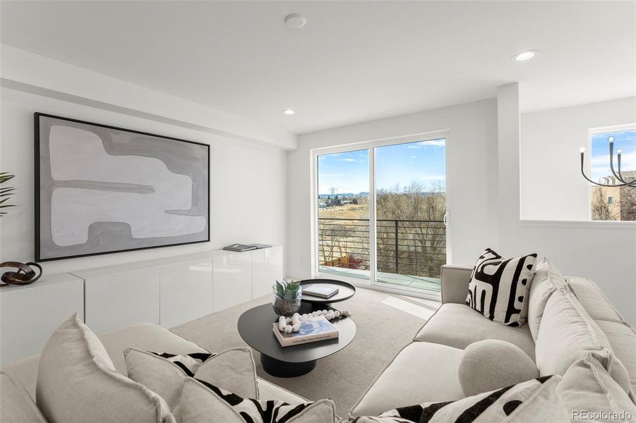 Furnished interior view inside a new home in , Denver (Image 18).