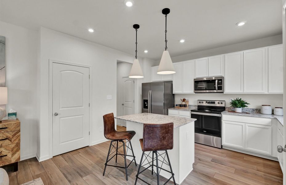 Representative furnished interior of a home built from the Aspire by Pulte Homes in Wimberly, Willow Spring (Image 15).