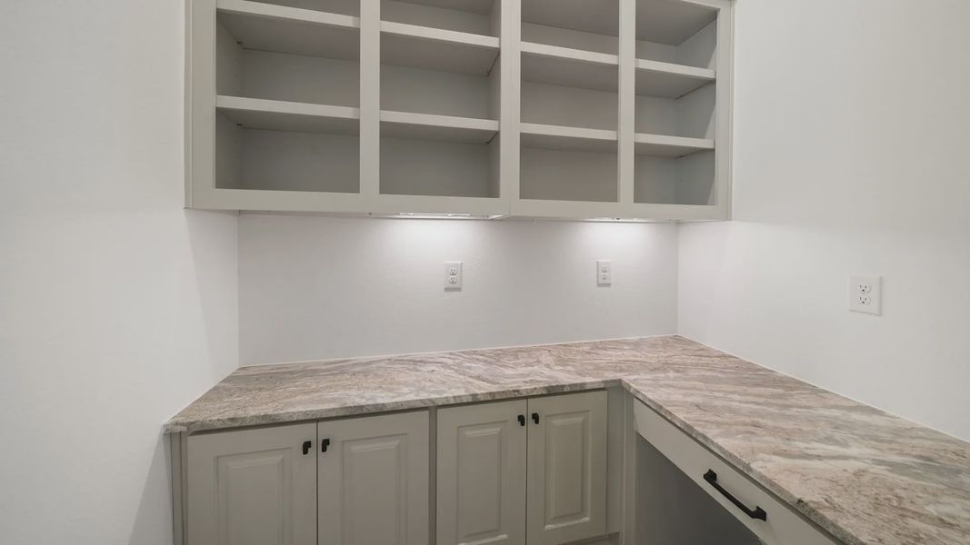 Representative furnished interior of a home built from the Waterloo by Chesmar Homes in Attwater 65's, Waller (Image 15).