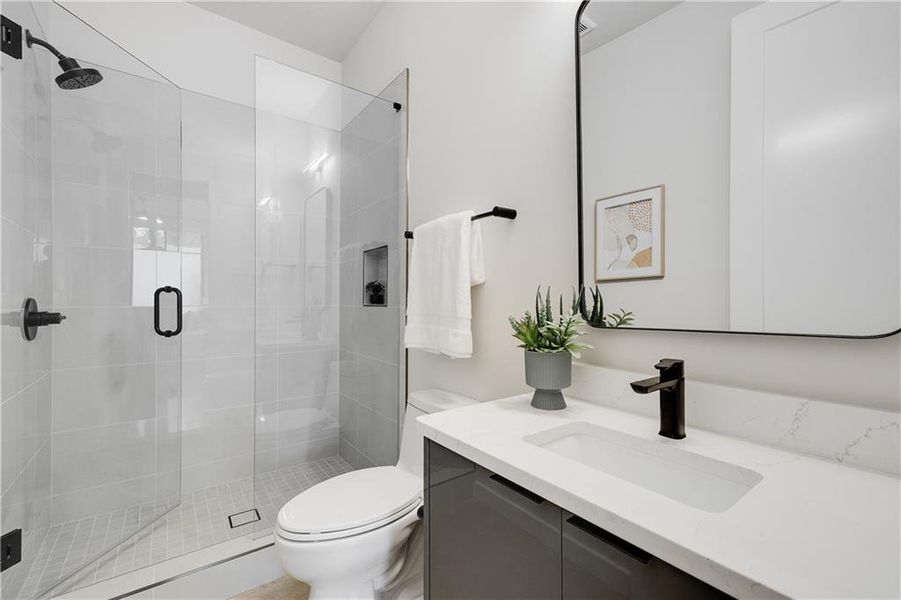 Furnished interior view inside a new home in Ten 5 Summerhill, Atlanta (Image 17).