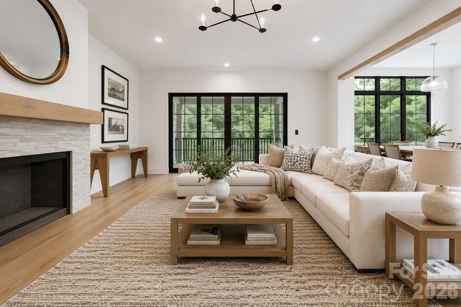 Open floor plan Open floor plan