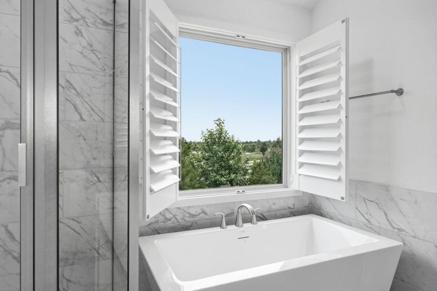 Furnished interior view inside a new home in Bridgeland Central, Cypress (Image 10).