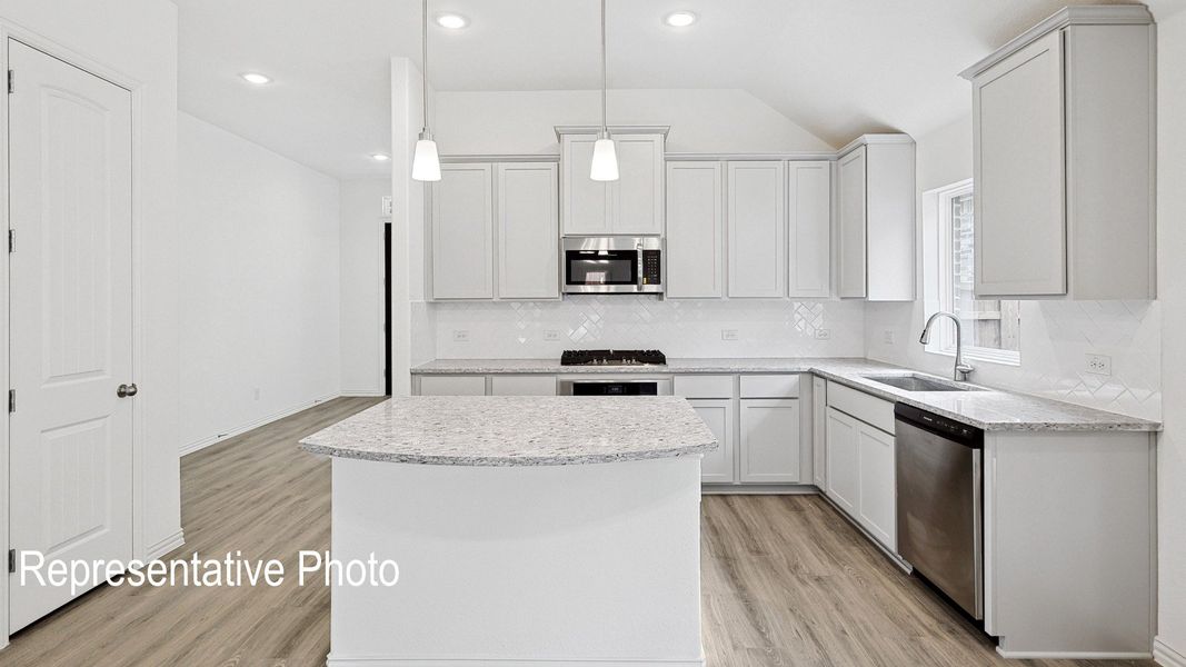 Furnished interior view inside a new home in Green Meadows Premier, Celina (Image 4).