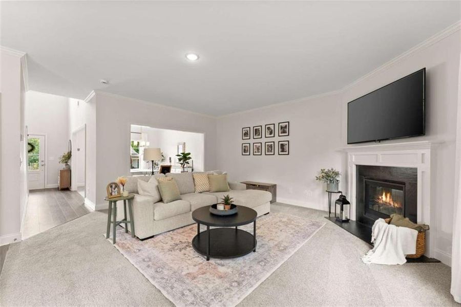 Furnished interior view inside a new home in , Dawsonville (Image 11).